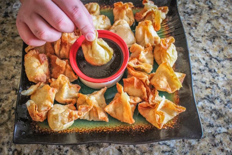 Deep Fried Crappie Rangoons