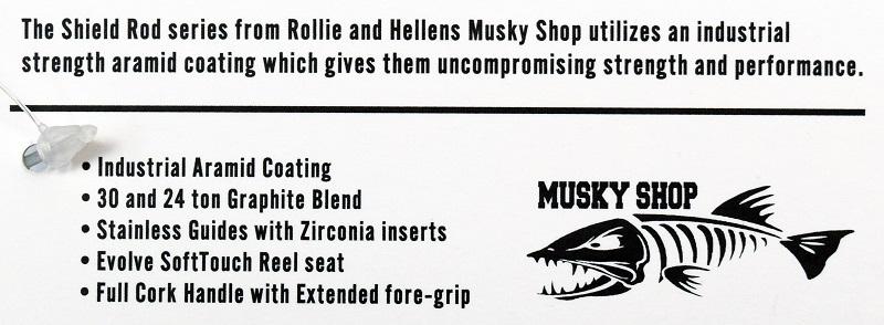 Musky Shop Shield Series Rods 7' Model